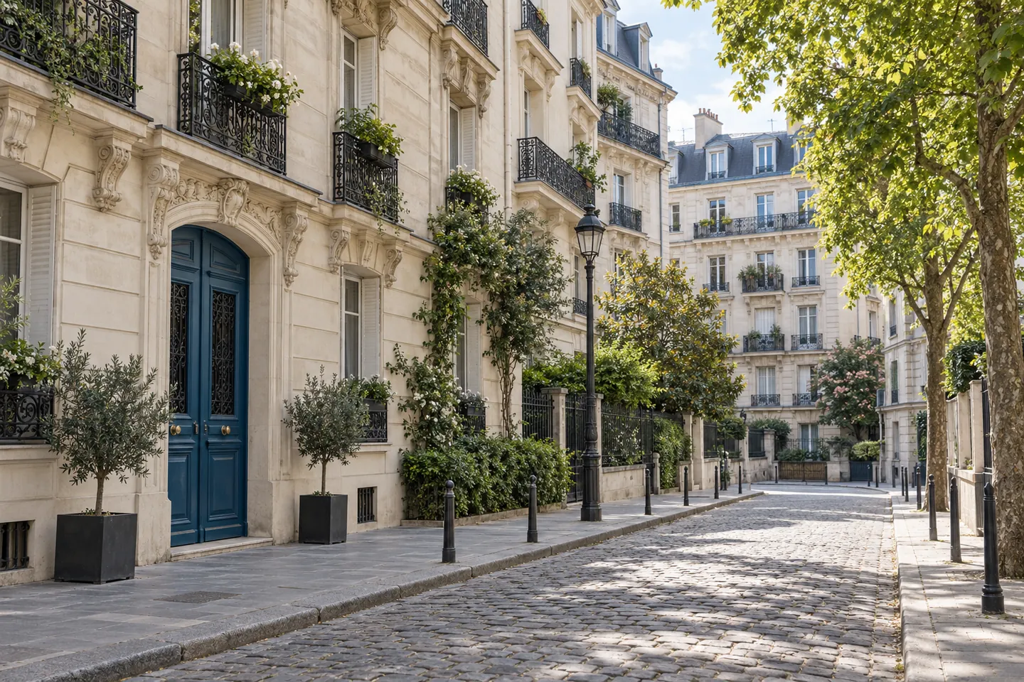 Illustration générée par IA : scène résidentielle fictive évoquant Paris